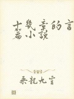 十几章的言情短篇小说