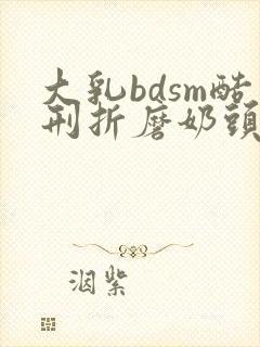 大乳bdsm酷刑折磨奶头乳夹