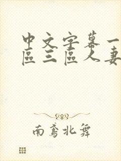 中文字幕一区二区三区人妻少妇