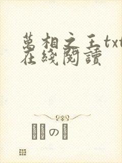 万相之王txt在线阅读封面