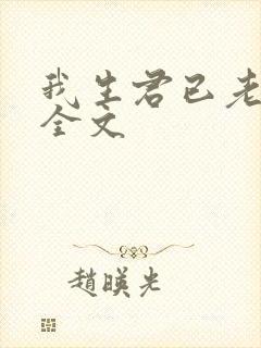 我生君已老小说全文