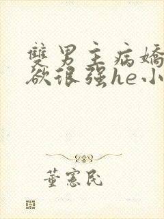 双男主病娇占有欲很强he小说