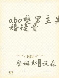 abo双男主先婚后爱