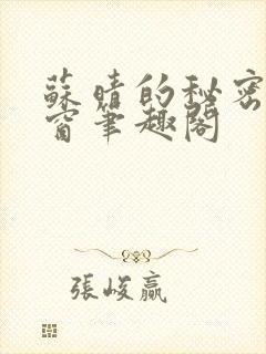 苏晴的秘密无弹窗笔趣阁