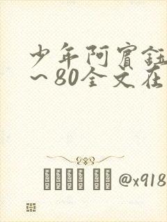 少年阿宾钰慧1～80全文在线阅读