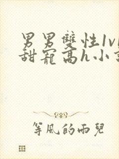 男男双性1v1甜宠高h小说