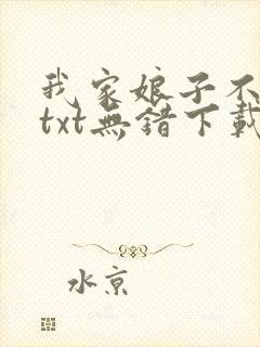 我家娘子不对劲txt无错下载
