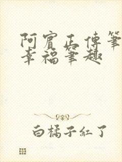 阿宾正传笔趣网幸福笔趣