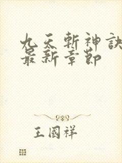 九天斩神诀小说最新章节