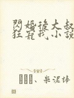 闪婚后大叔每天狂宠我小说