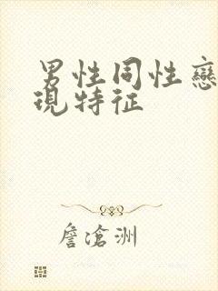 男性同性恋的表现特征