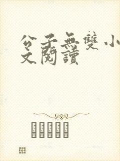 公子无双小说全文阅读