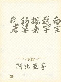 我的总裁白富美老婆秦宇完结