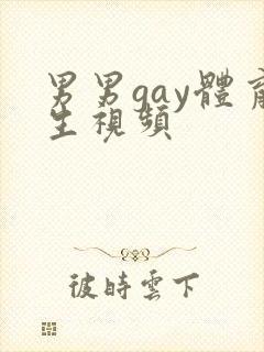 男男gay体育生视频