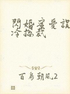 闪婚蜜爱误嫁高冷总裁