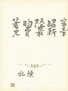 萧昀陆昭宁全文免费最新章节阅读