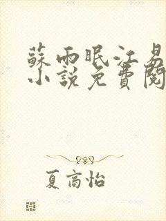 苏雨眠江易淮的小说免费阅读封面