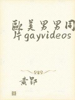 欧美男男同性恋片gayvideos