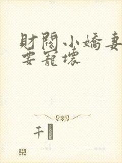 财阀小娇妻叔你要宠坏