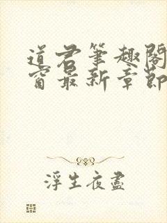 道君笔趣阁无弹窗最新章节