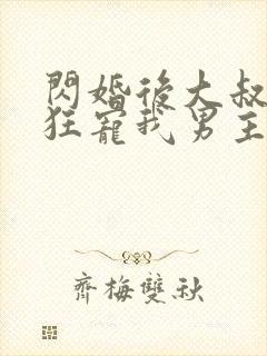 闪婚后大叔每天狂宠我男主叫什么