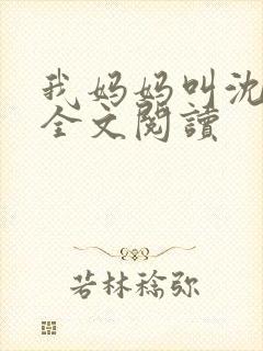 我妈妈叫沈绣琴全文阅读