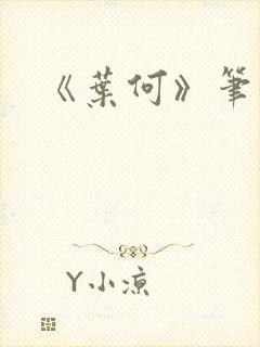 《叶何》笔趣阁