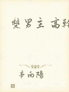 双男主 高干封面