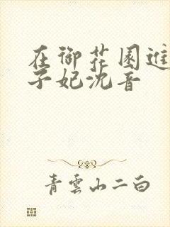 在御花园进入太子妃沈音