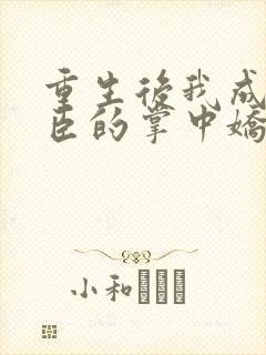 重生后我成了权臣的掌中娇看