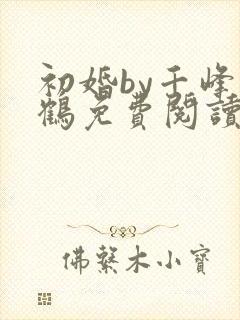 初婚by千峰一鹤免费阅读笔趣阁小说封面