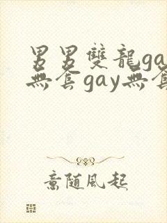 男男双龙gay无套gay无套
