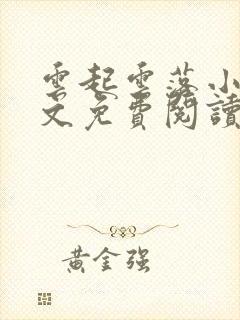 云起云落小说全文免费阅读封面