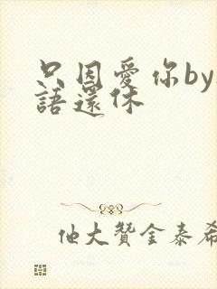 只因爱你by欲语还休封面