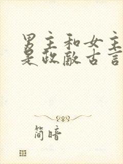 男主和女主父亲是政敌古言