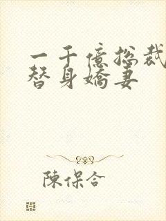 一千亿总裁独宠替身娇妻