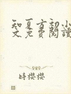 知夏方初小说全文免费阅读最新章节