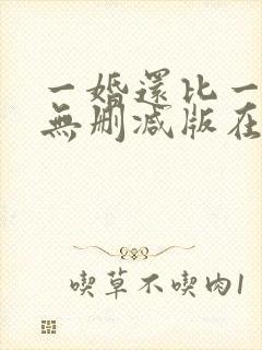 一婚还比一婚高无删减版在线阅读