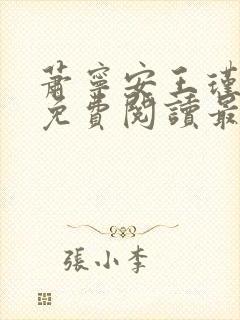 萧宁安王瑾小说免费阅读最新章节