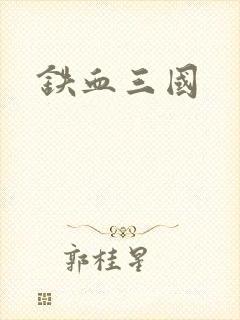 铁血三国封面