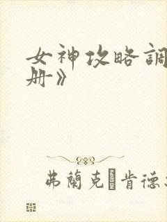 女神攻略调教手册》