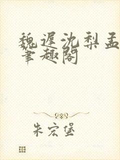 魏迟沈梨孟灵薇笔趣阁