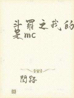 斗罗之我的武魂是mc