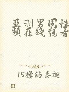 亚洲男同性恋视频在线观看