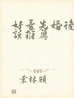 好看先婚后爱小说推荐封面