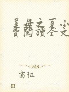 美母之夏小说免费阅读全文最新章节