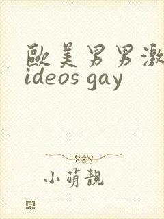 欧美男男激情videos gay