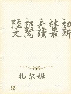 陆祁舟林初薇全文阅读最新章节