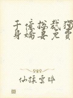 千亿总裁独宠替身娇妻免费版