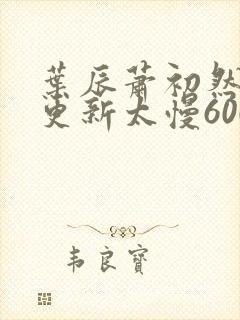 叶辰萧初然刚刚更新太慢600集